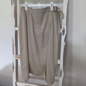 NWT Tan Wrap Skirt